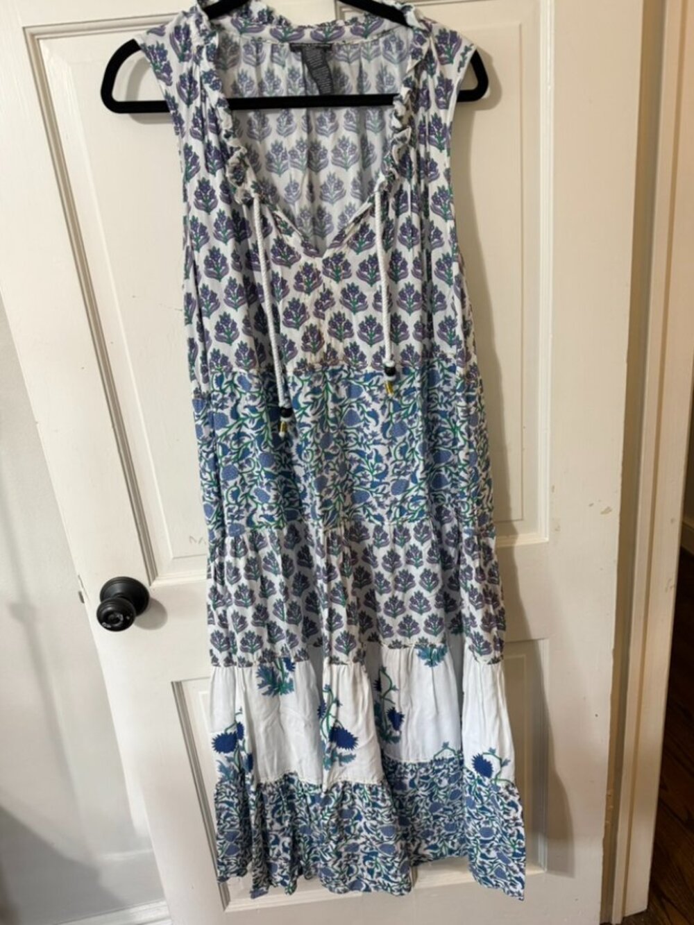 Chelsea & Theodore Tiered Bohemian Maxi Dress 2X